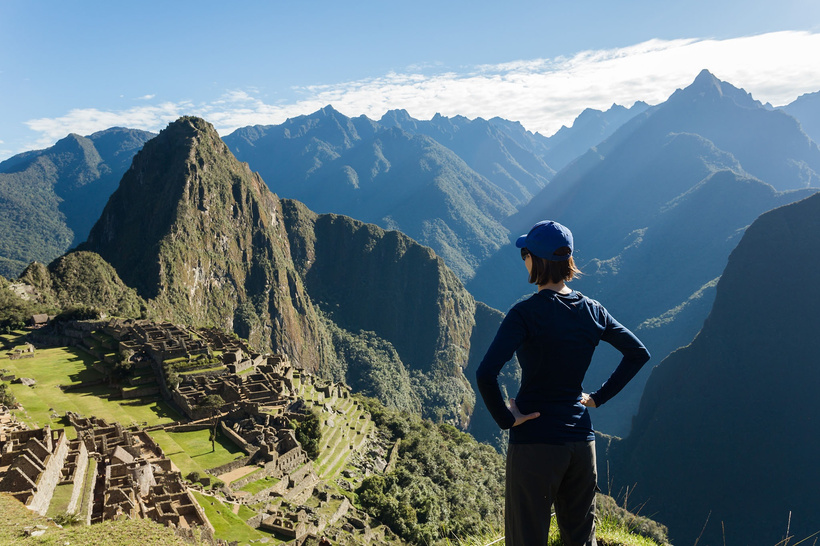 Man in Machu picchu, Peru